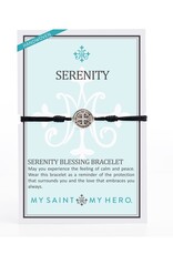 MY SAINT MY HERO Serenity Blessing Bracelet - Black/Silver