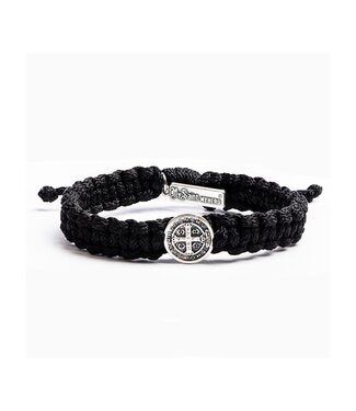 MY SAINT MY HERO One Blessing For Him Bracelet (Men's) - Black/Silver