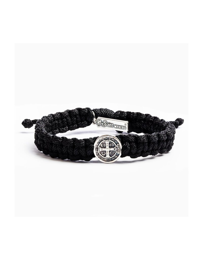 MY SAINT MY HERO One Blessing For Him Bracelet (Men's) - Black/Silver