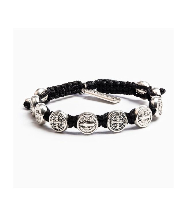 Benedictine Blessing Bracelet - Black/Silver