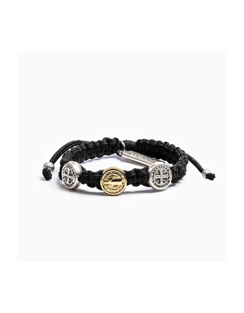 MY SAINT MY HERO First Holy Communion Bracelet - Black/Two Tone
