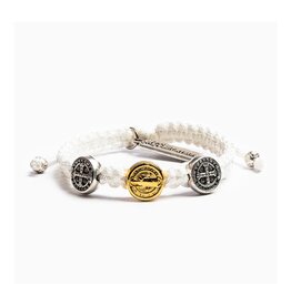 MY SAINT MY HERO First Holy Communion Bracelet - White/Two Tone