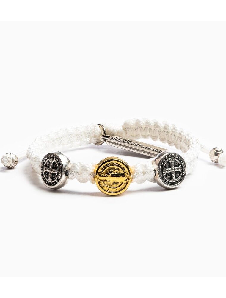 MY SAINT MY HERO First Holy Communion Bracelet - White/Two Tone