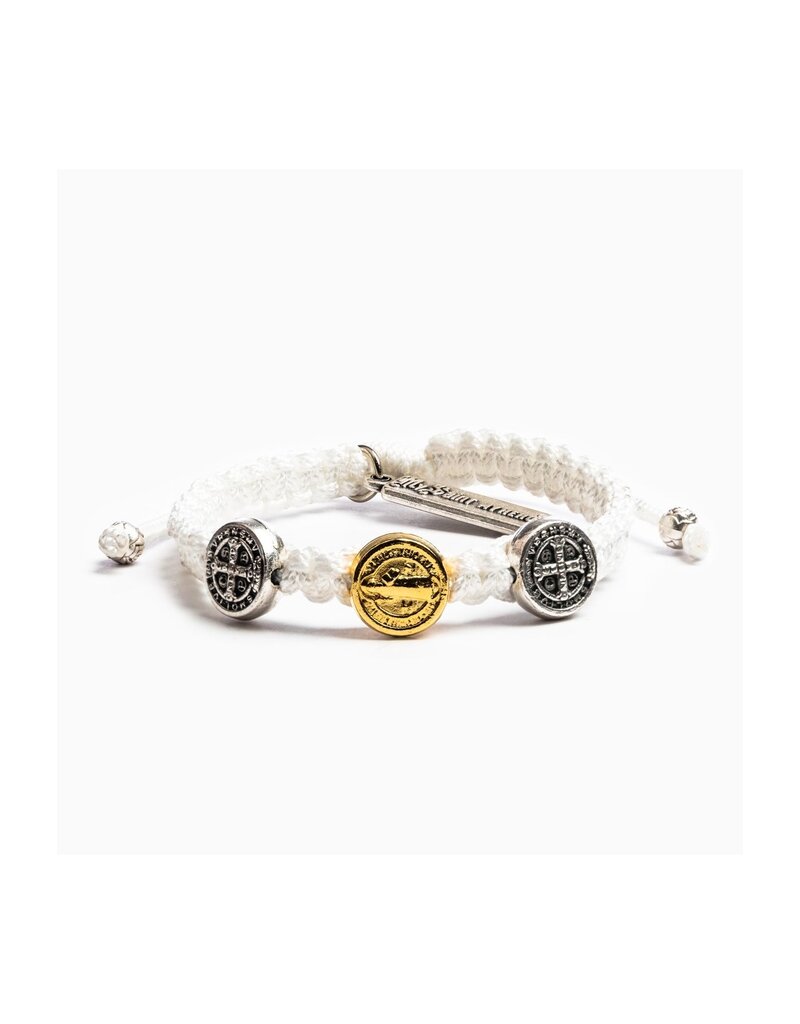 MY SAINT MY HERO First Holy Communion Bracelet - White/Two Tone