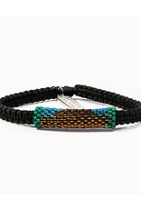 MY SAINT MY HERO Peace Link Beaded Bracelet - Black/Multi