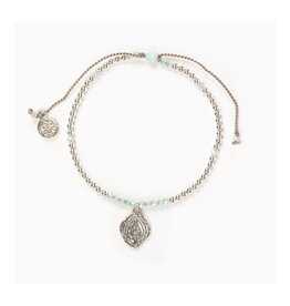 MY SAINT MY HERO Rays of Light Bracelet - Silver/Taupe