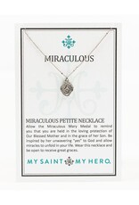 MY SAINT MY HERO Miraculous Mary Petite Necklace - Silver