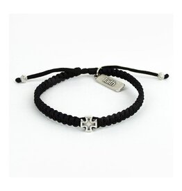MY SAINT MY HERO Wonderfully Made Bracelet - Black/Silver