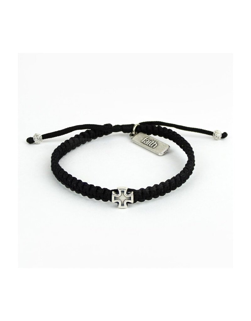 MY SAINT MY HERO Wonderfully Made Bracelet - Black/Silver