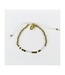 Sponsor Morse Code Bracelet - Gold/Clear Crystal