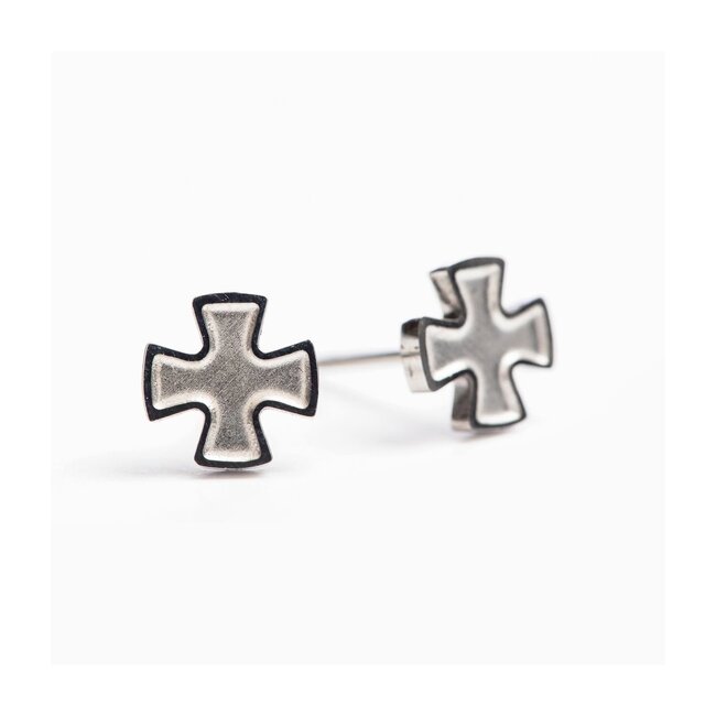Faith Stud Earrings - Silver