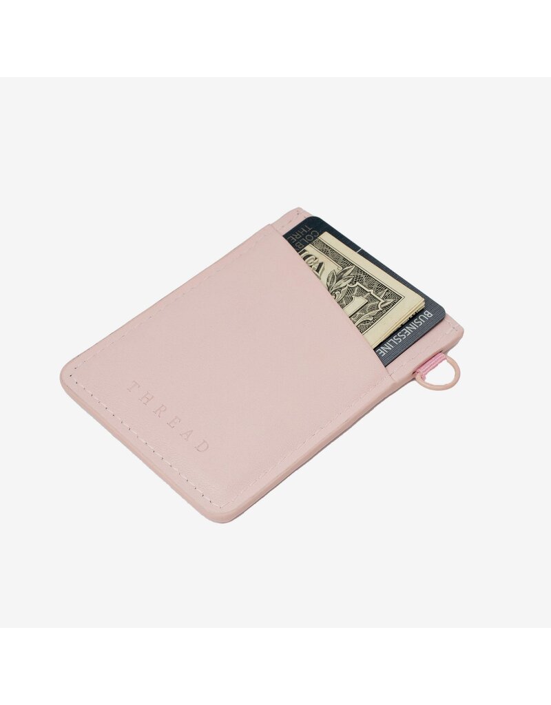 THREAD WALLETS Vertical Wallet in Rose Dust