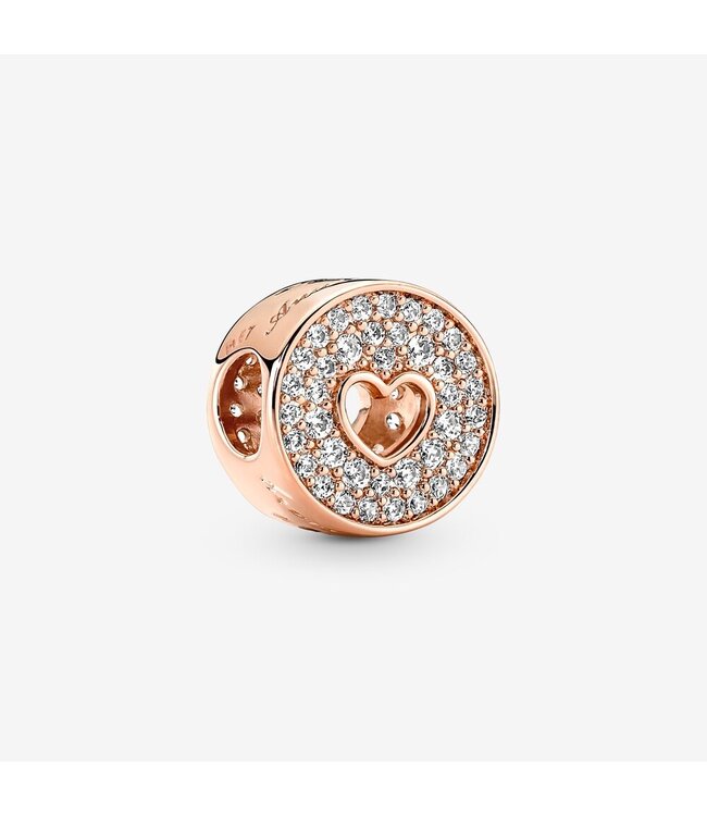 Pavé & Heart Anniversary Charm
