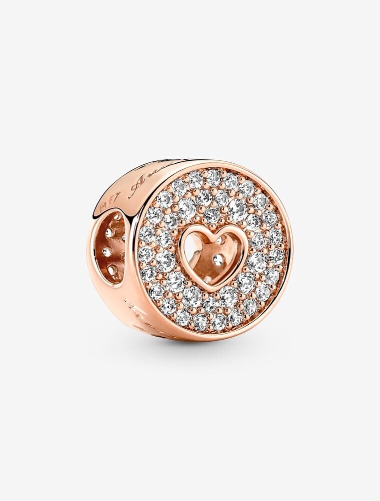 PANDORA Pavé & Heart Anniversary Charm