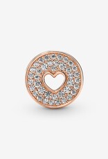PANDORA Pavé & Heart Anniversary Charm