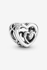 PANDORA Entwined Infinite Hearts Charm