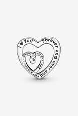 PANDORA Entwined Infinite Hearts Charm