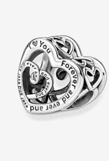 PANDORA Entwined Infinite Hearts Charm