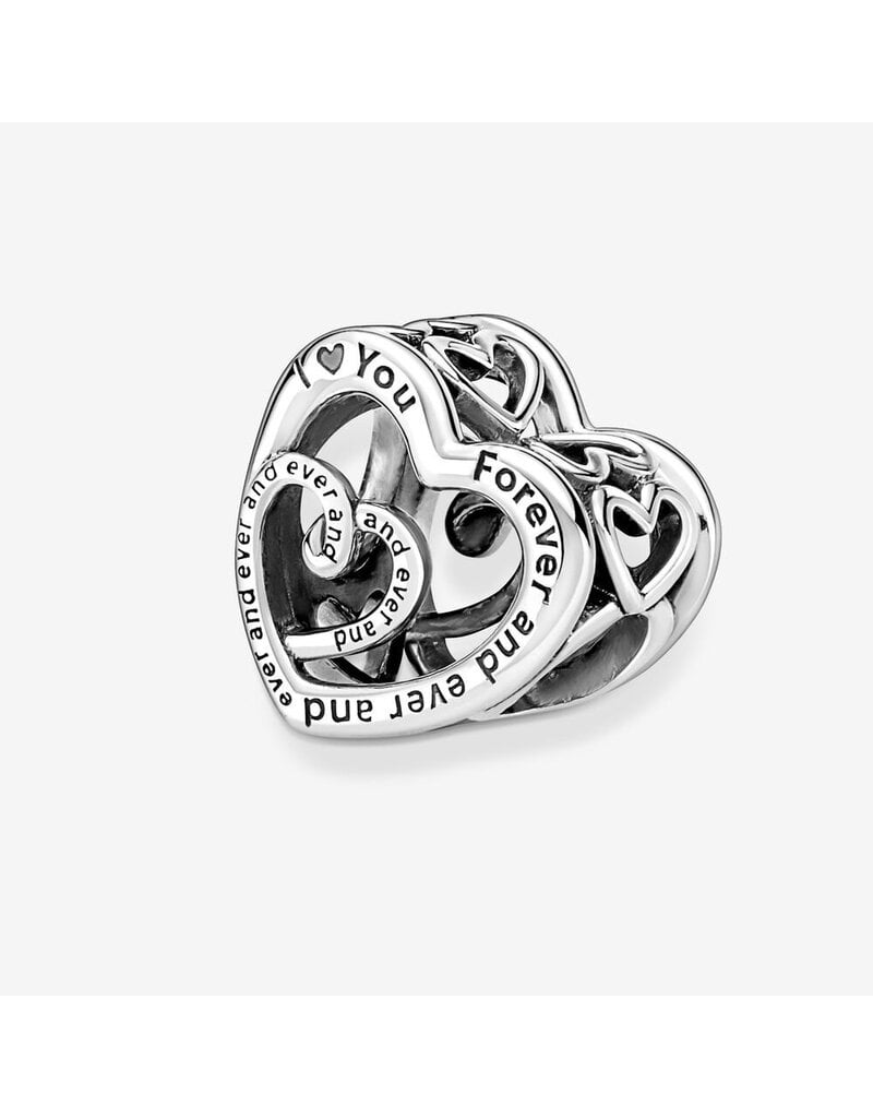 PANDORA Entwined Infinite Hearts Charm