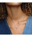 Double Heart Pendant Sparkling Collier Necklace