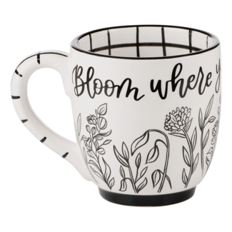 GLORY HAUS "Bloom Where You Are Planted" Mug