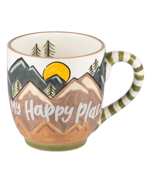 "The Mountains My Happy Place" Mug