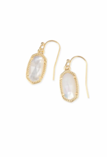 KENDRA SCOTT DESIGN Lee Gold Drop Earrings in Ivory Pearl