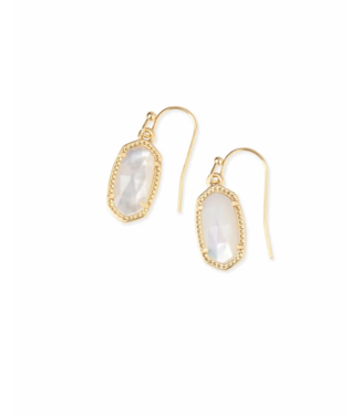 KENDRA SCOTT DESIGN Lee Gold Drop Earrings in Ivory Pearl