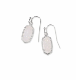 KENDRA SCOTT DESIGN Lee Silver Drop Earrings in Iridescent Drusy