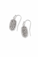 KENDRA SCOTT DESIGN Lee Silver Drop Earrings in Platinum Drusy