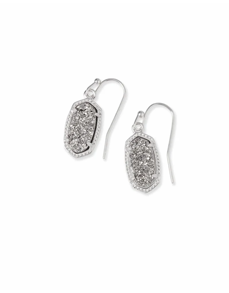 KENDRA SCOTT DESIGN Lee Silver Drop Earrings in Platinum Drusy