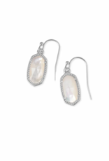 KENDRA SCOTT DESIGN Lee Silver Drop Earrings in Ivory Pearl