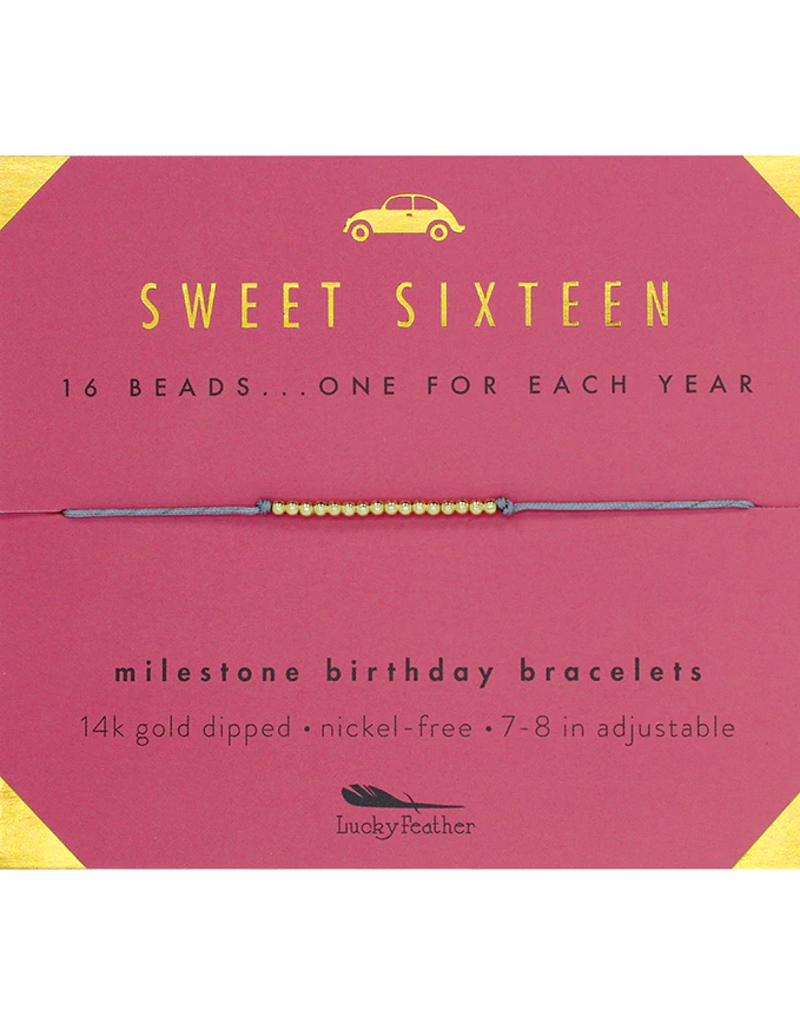 Sweet Sixteen  Birthday Milestone Bracelet