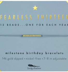 Fearless Thirteen Birthday Milestone Bracelet
