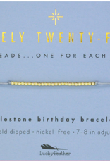 Lively Twenty-Five Birthday Milestone Bracelet
