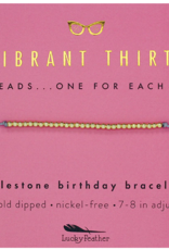 Vibrant Thirty Birthday Milestone Bracelet
