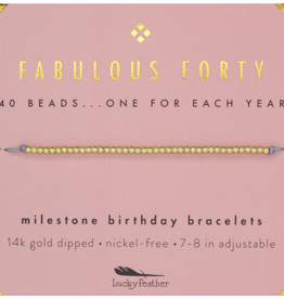 Fabulous Forty Birthday Milestone Bracelet
