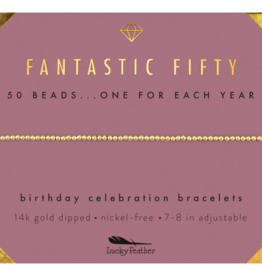 Fantastic Fifty Birthday Milestone Bracelet