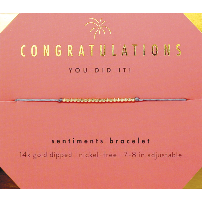 Congratulations Milestone Bracelet