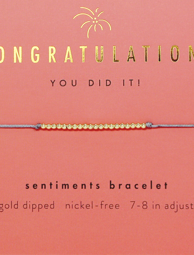 Congratulations Milestone Bracelet