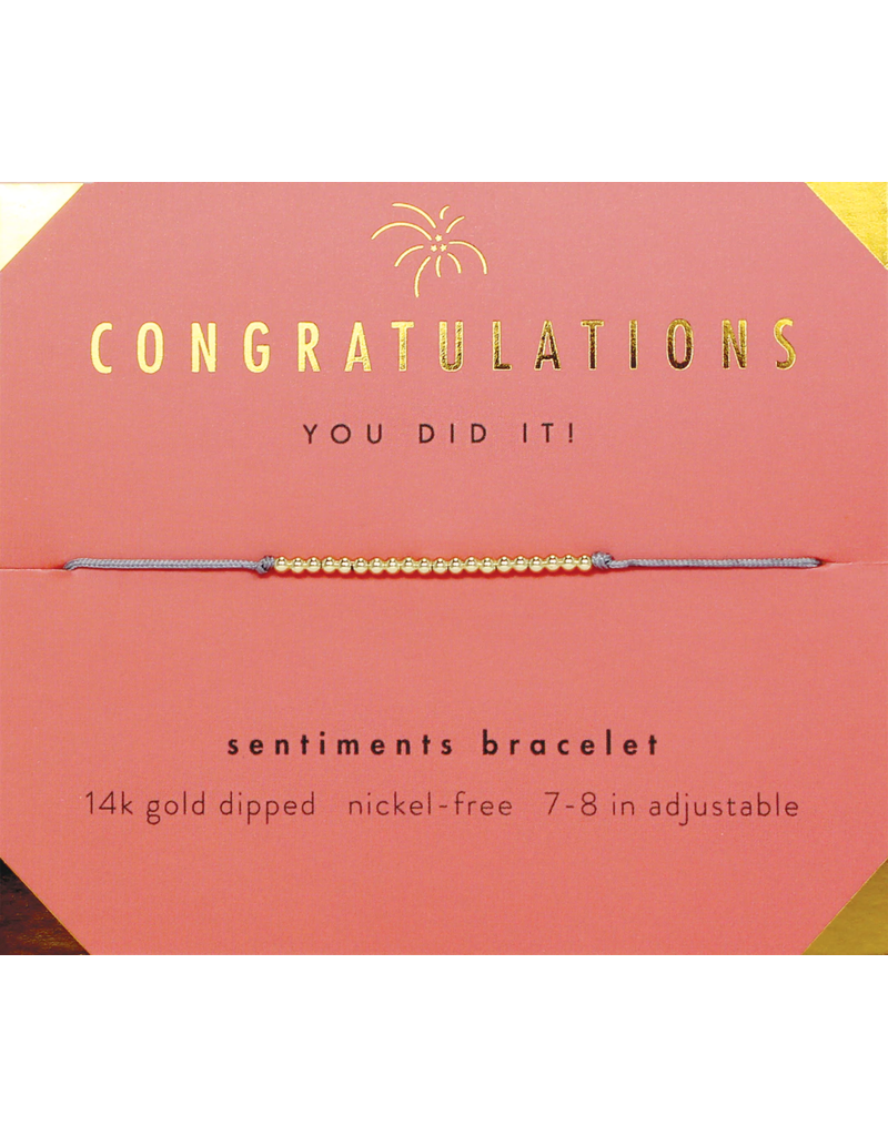 Congratulations Milestone Bracelet