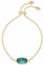 KENDRA SCOTT DESIGN Elaina Gold Adjustable Chain Bracelet in London Blue KENDRA SCOTT DESIGN Elaina Gold Adjustable Chain Bracelet in London Blue