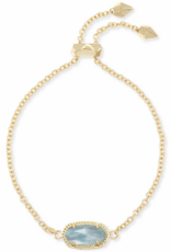 KENDRA SCOTT DESIGN Elaina Gold Adjustable Chain Bracelet in Light Blue Illusion KENDRA SCOTT DESIGN Elaina Gold Adjustable Chain Bracelet in Light Blue Illusion