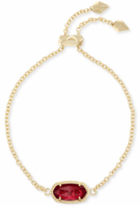 KENDRA SCOTT DESIGN Elaina Gold Adjustable Chain Bracelet in Berry