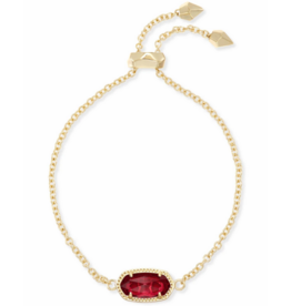 KENDRA SCOTT DESIGN Elaina Gold Adjustable Chain Bracelet in Berry