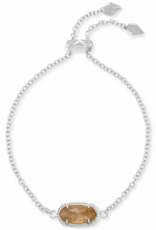 KENDRA SCOTT DESIGN Elaina Silver Adjustable Chain Bracelet in Citrine
