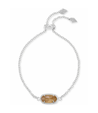 KENDRA SCOTT DESIGN Elaina Silver Adjustable Chain Bracelet in Citrine