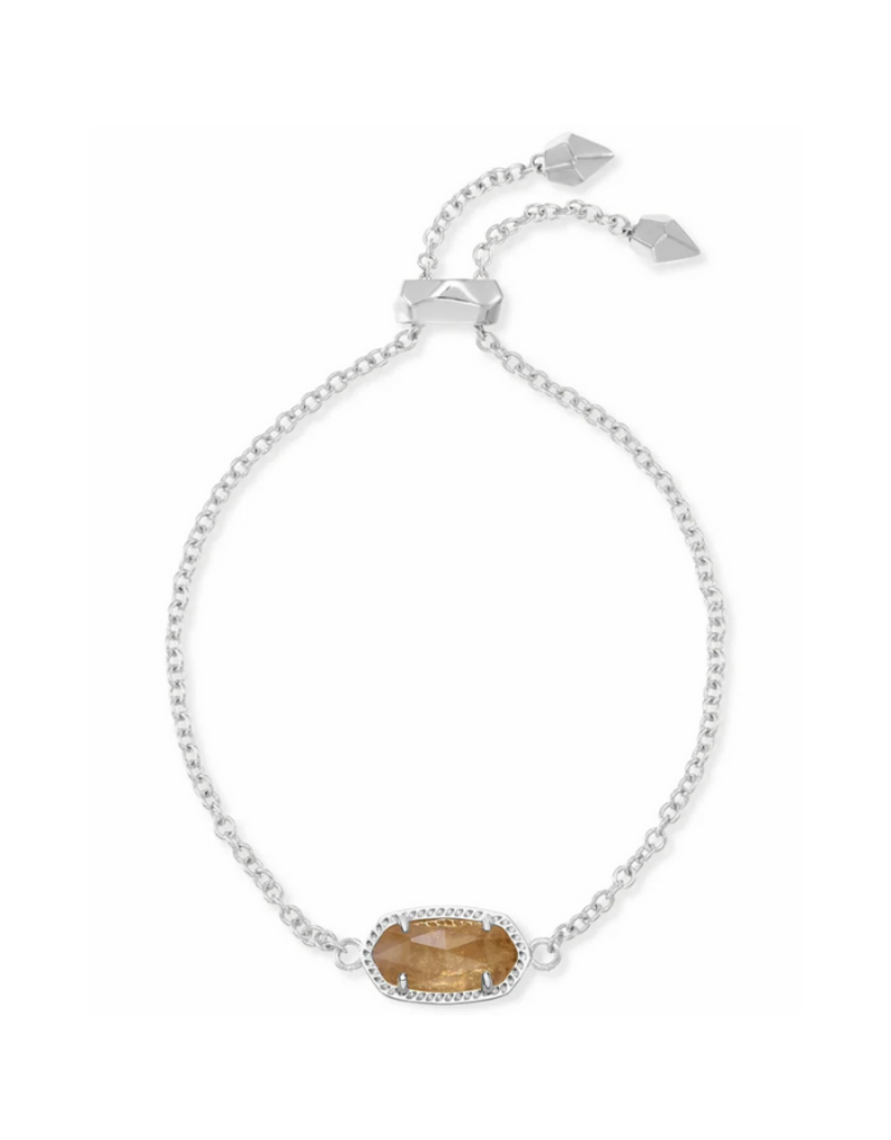 KENDRA SCOTT DESIGN Elaina Silver Adjustable Chain Bracelet in Citrine