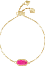 KENDRA SCOTT DESIGN Elaina Gold Adjustable Chain Bracelet in Azalea Illusion