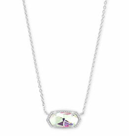 KENDRA SCOTT DESIGN Elisa Silver Pendant Necklace in Dichroic Glass